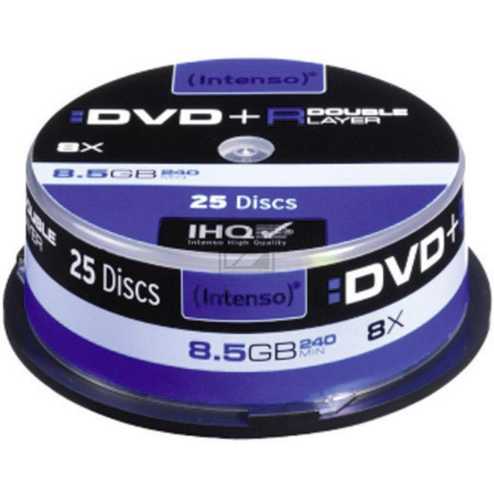 Intenso DVD+R DL 8,5 GB 4 x Spindel (25)