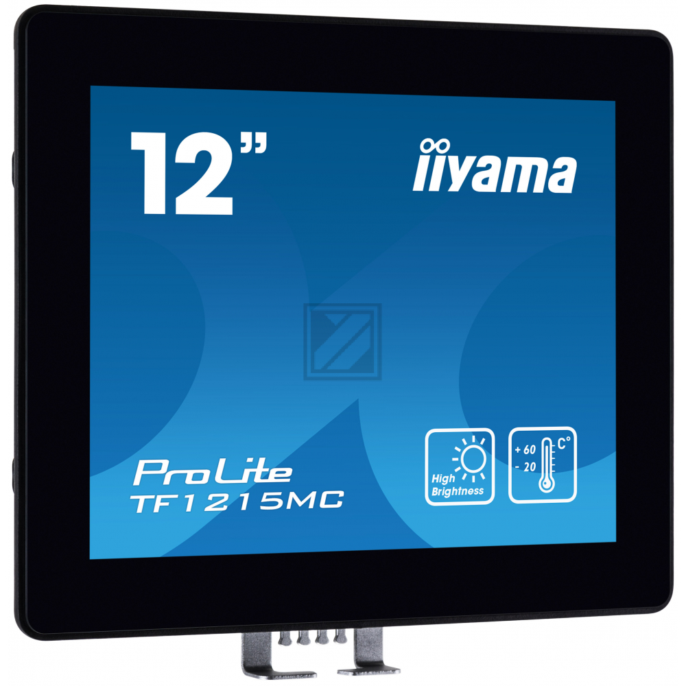 12,1Zoll PCAP Bezel Free 10P Touch, 1024x768, DisplayPort, HDMI, VGA,