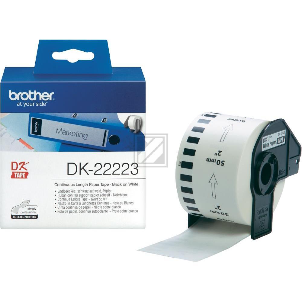 Brother P-Touch 50 mm Etiketten 30,48 m Papier weiss