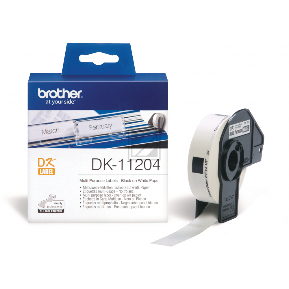Brother P-Touch 17 x 54 mm Etiketten Papier
