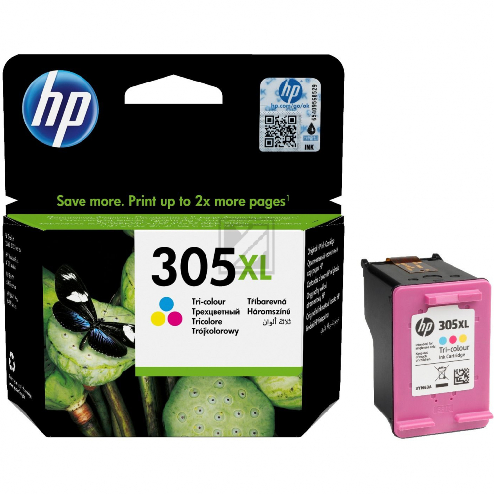 HP Tinte cyan/gelb/magenta HC 305XL