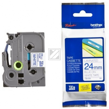 Brother P-Touch 24 mm W-B white-blue 8 m laminiert