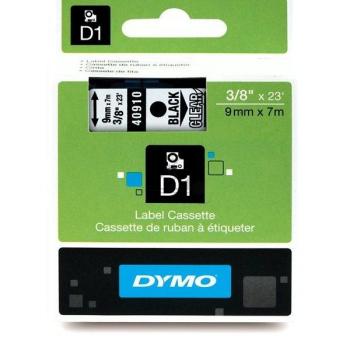 Dymo D1 Schriftband 40910 Standard schwarz auf transparent 9 mm/7m