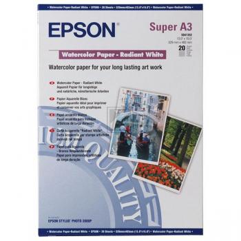 EPSON Papier A3+ 190 g/qm watercolor