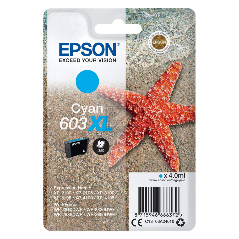 Epson Tinte cyan HC 603X