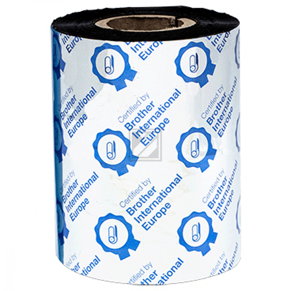Brother Thermo-Transfer-Rolle (gewachst) schwarz (12) 80,0mm X 300,0m