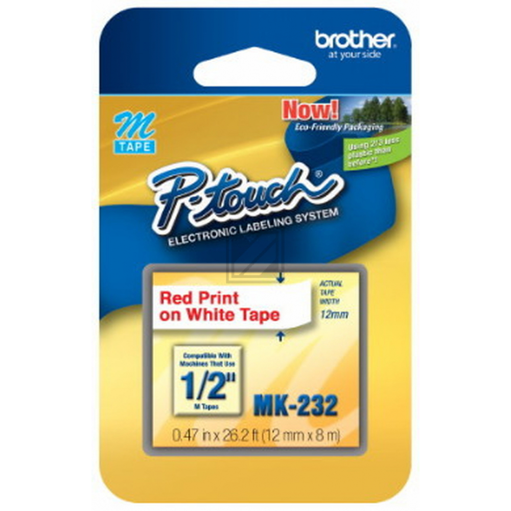 Brother P-Touch 12 mm W-R white-red 8 m