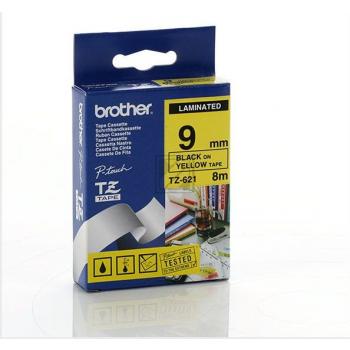 Brother P-Touch 9 mm Y-Blk yellow-black 8 m laminiert extra stark