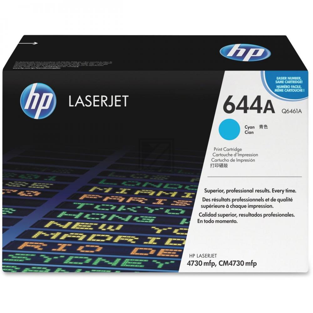 HP 644A Toner cyan Color LaserJet 4730 MFP/X/XS/XM