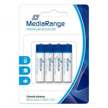 MediaRange Alkaline Batterie AAA LR03 1,5 V Inh. 4