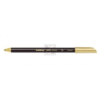 edding 1200 Fasermaler metall. gold Rundspitze 1-3 mm