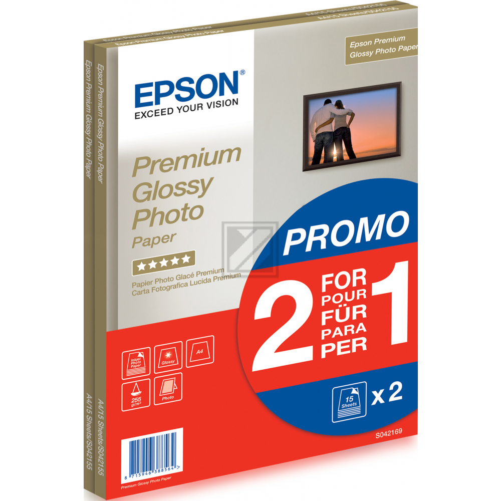 EPSON Photo Papier A4 255 g/qm glossy Premium
