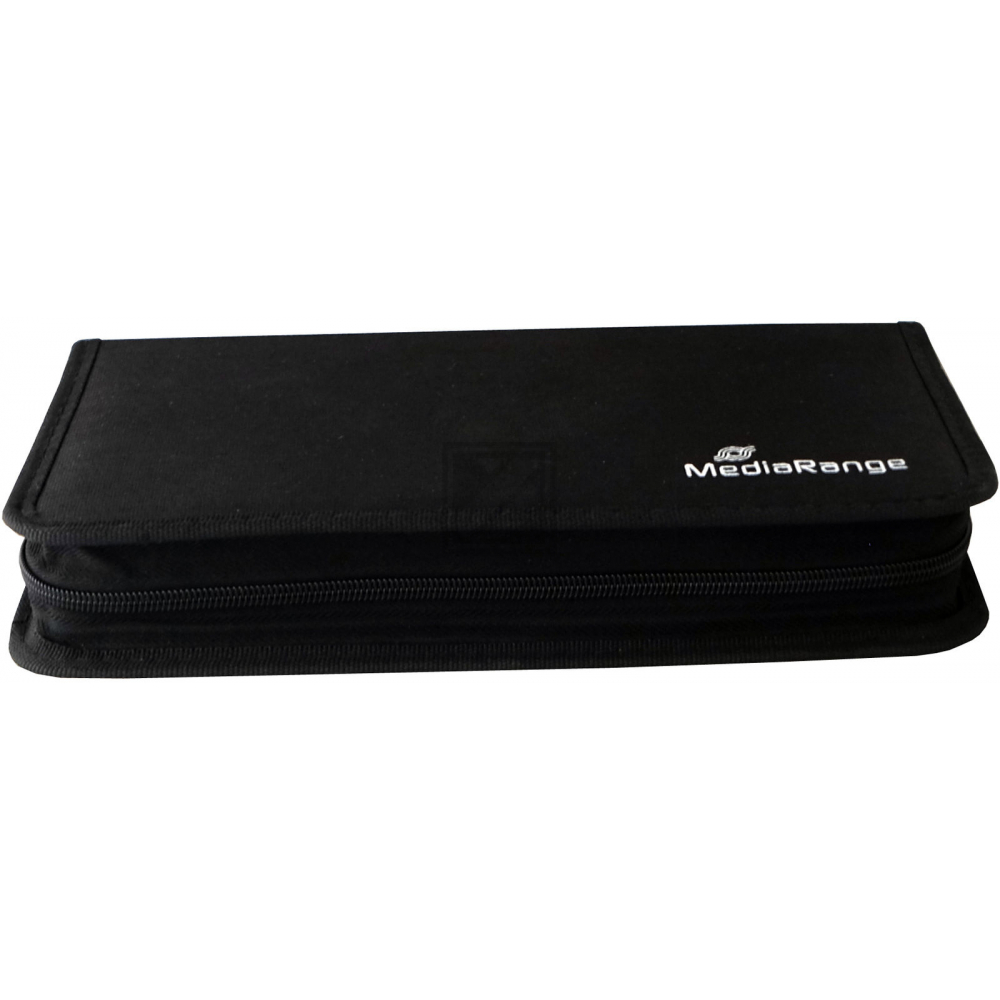 Mediarange CD Wallet black Nylon für 48 Stück