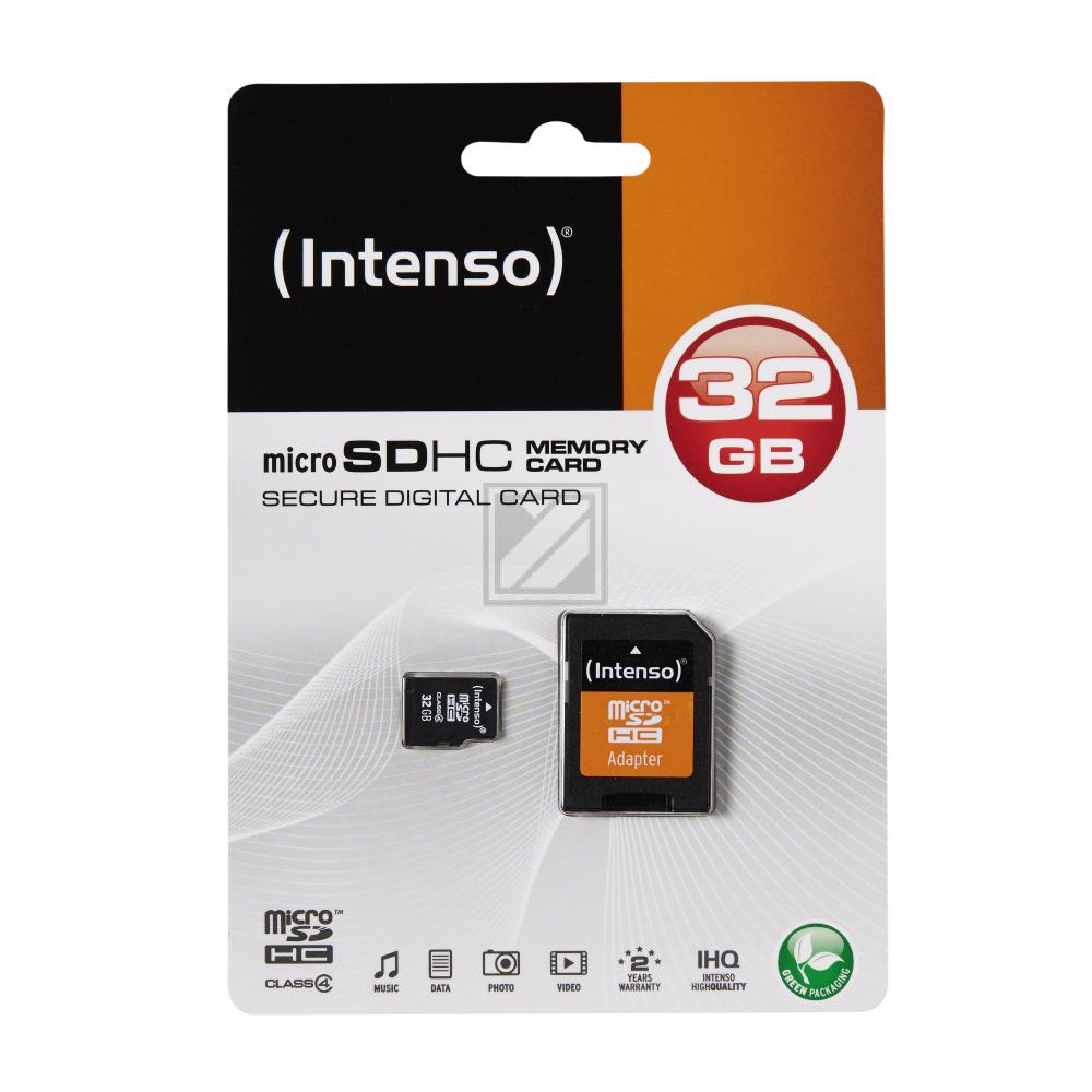 Intenso Micro SD Card 32 GB Class 4 inkl. Adapter