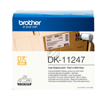 Brother Etiketten schwarz/weiß 103mm x 164 mm