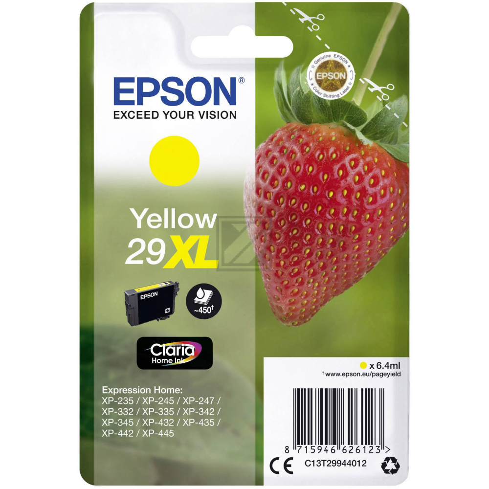 EPSON XP235 Tinte YEL HC