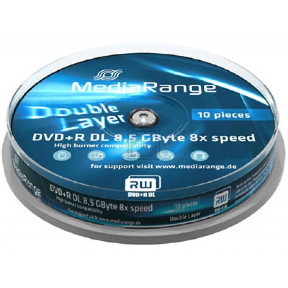 Mediarange DVD+R DL 8,5 GB 8 x (10) Cake Box