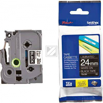 Brother P-Touch 24 mm Blk-W black-white 8 m laminiert