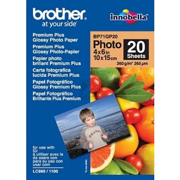 Brother Photo Papier 10 x 15 Premium 260 g/qm Inh.20 Blatt