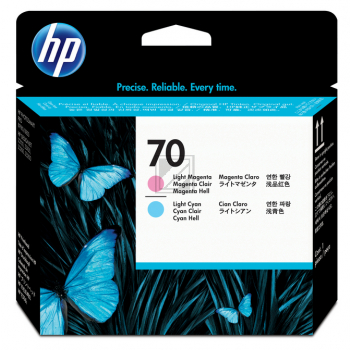 HP 70 Druckkopf lcyan+Lmag DesignJet Z 2100, light cyan+light Magen