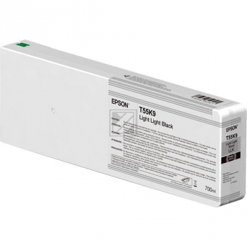 Epson Tintenpatrone schwarz light, light HC (C13T55K900, T55K9)