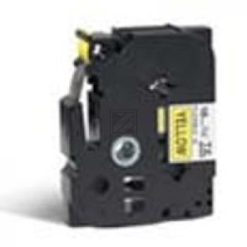 Brother P-Touch 18 mm Y-Blk yellow-black 8 m laminiert flexibel