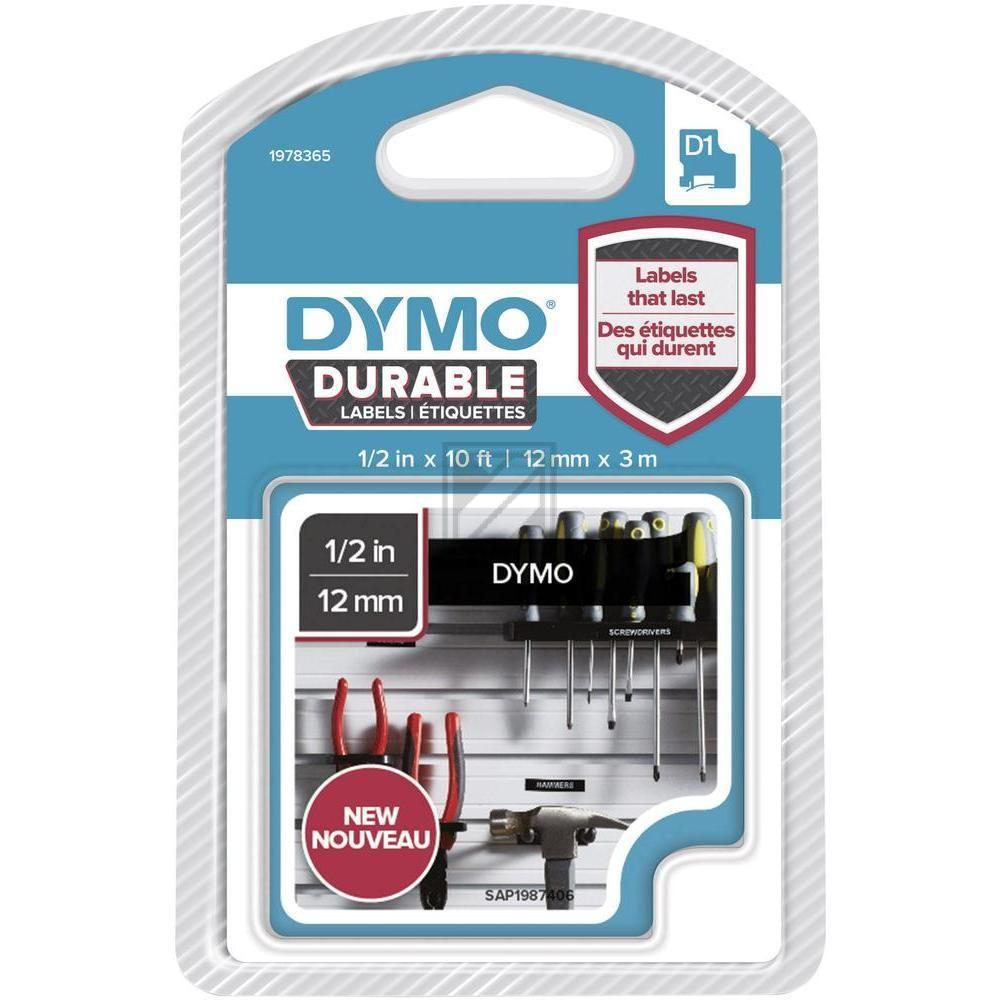 Dymo D1 Schriftband 19783 vinylband permanennt haftend