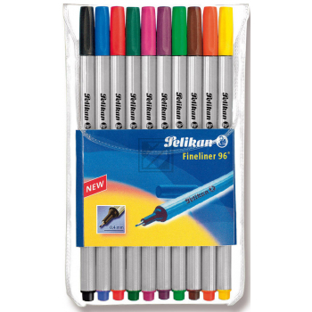 Pelikan fineliner 96 sortiert 0,4mm silber/sortiert Inh.10