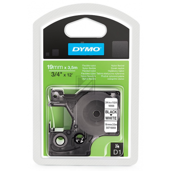 Dymo D1 Schriftband 16958 flexibles Nylonband 19 mm/3,5 m