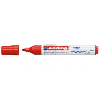 edding 4500 Textilmarker rot Rundspitze 2-3 mm