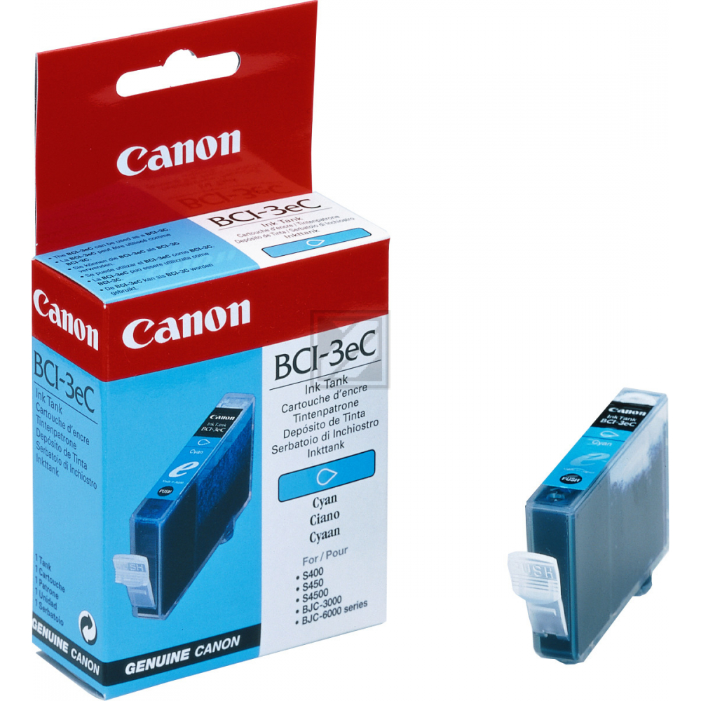 Canon 3 Tinte cyan BJC 3000/6000/S450/S500/S630