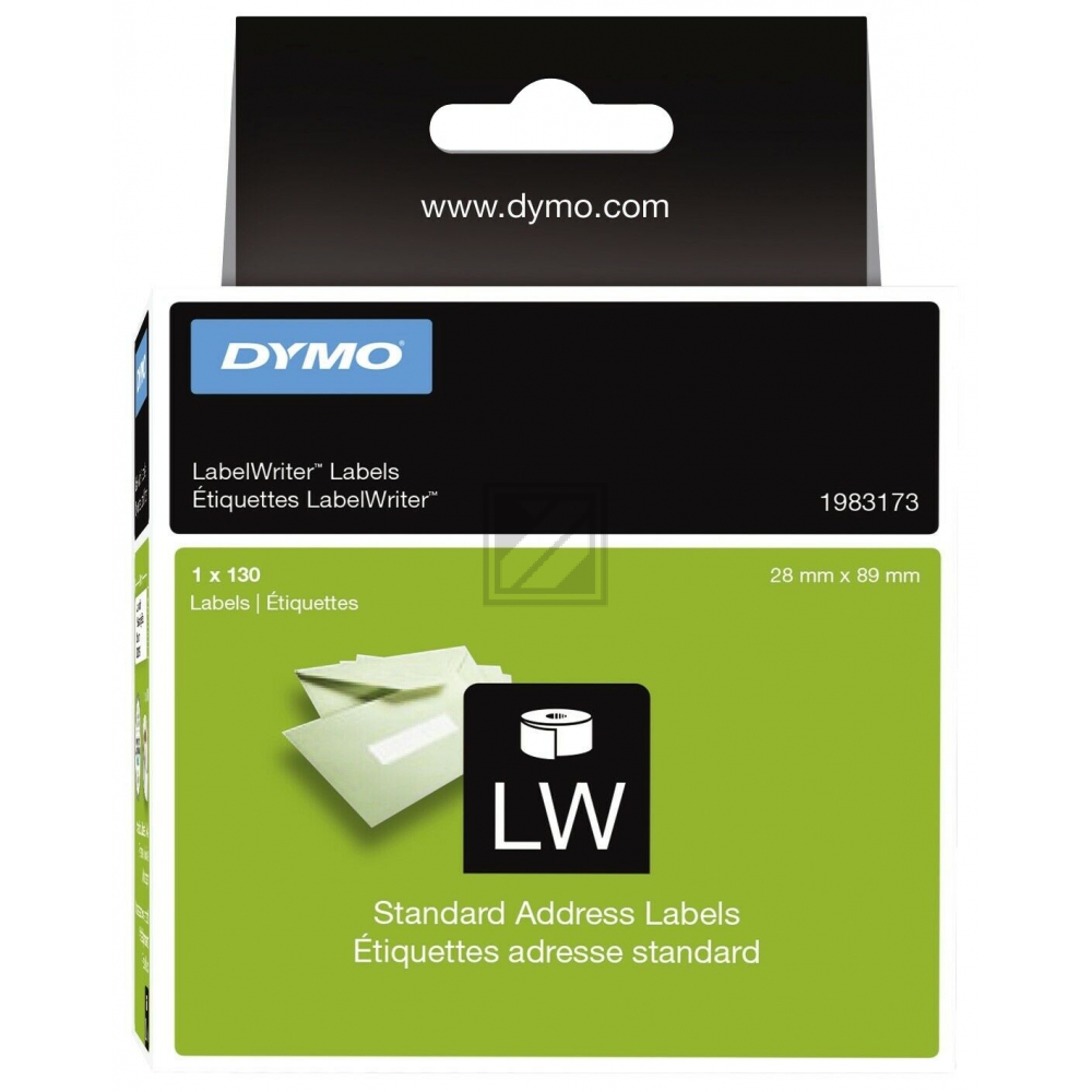 Dymo Adressetikett 28x89mm Weiss 1RL/130 Stk.