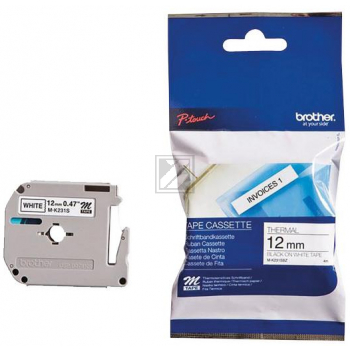 Brother P-Touch 12 mm W-Blk white-black 4 m