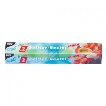 Papstar Gefrierbeutel 3 l Quicksnap Inh.15 270 x 280 mm