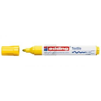 edding 4500 Textilmarker gelb Rundspitze 2-3 mm