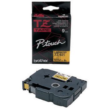 Brother P-Touch 9 mm Y-Blk yellow-black 8 m laminiert