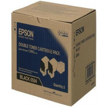 EPSON Toner black (2) Aculaser C 3900 Doppelpack