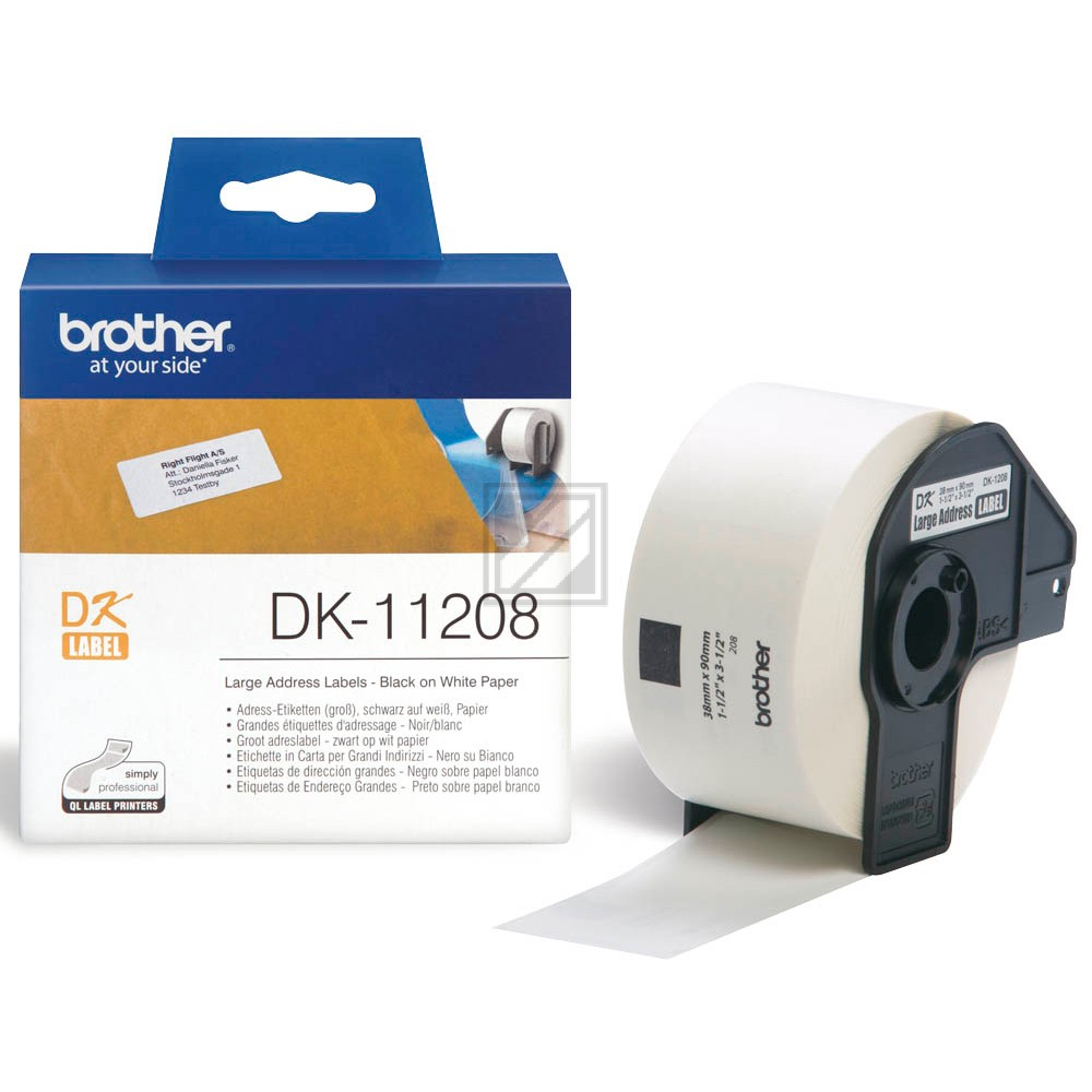 Brother P-Touch 38 x 90 mm Etiketten Papier