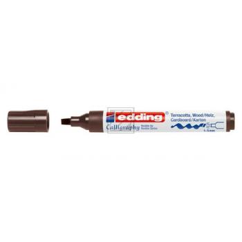 edding 1455 Kalligrafiemarker dunkelbraun 1-5 mm