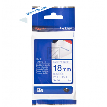 Brother P-Touch 18 mm white-bl white-blue 3 m nicht laminiert