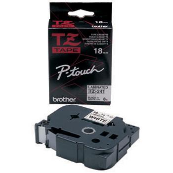 Brother P-Touch 18 mm W-Blk white-black 8 m laminiert