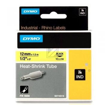 Dymo Rhino ID1 18056 Heissschrumpfschlauch schwarz auf gelb