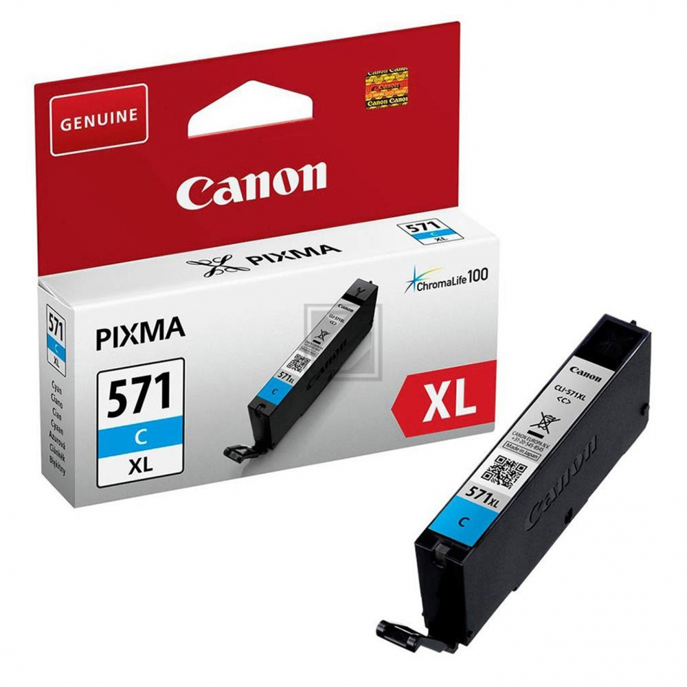 Canon 571XL Tinte cyan PIXMA MG575x/685x/775x