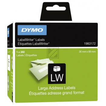 Dymo Adressetikett 36x89mm Weiss 1RL/260 Stk.