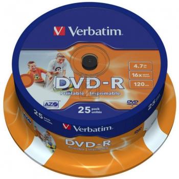 Verbatim DVD-R 4,7 GB 16 x Inh.25 Spindel