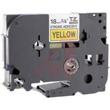 Brother P-Touch 18 mm Y-Blk yellow-black 8 m laminiert extra stark