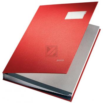 Leitz Unterschriftsmappen A4 rot 20 Fächer