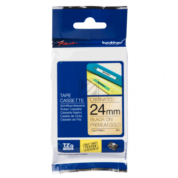 Brother Schriftbandkassette gold/schwarz