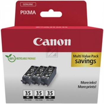 CANON Tinte Set PGI35BK Pixma Tinte (3) black 3x191Seiten Cardboard