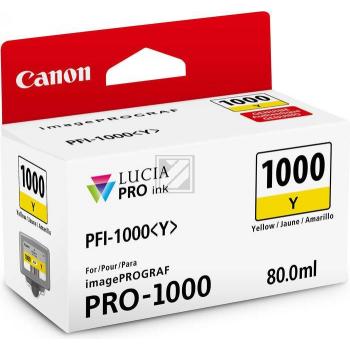 Canon PFI-1000 Tinte yellow imagePROGRAF PRO-1000